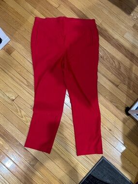 Rafaella Red Slim Ankle Pants